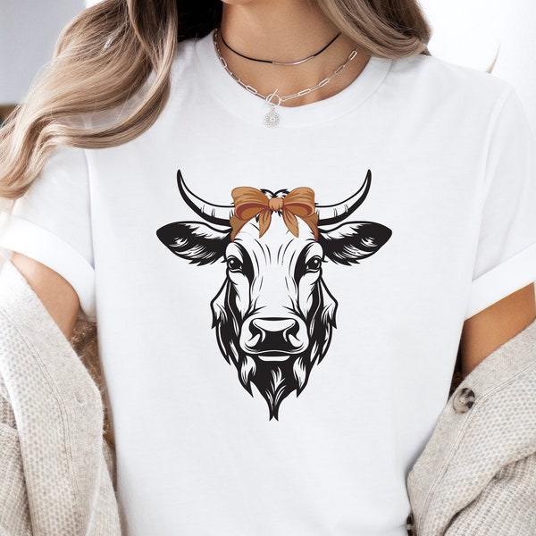 Chemise de vache vintage Western Wear Farm Animal T-Shirt Bull Cottagecore T Shirt Bull Shirt Cottage Core Chemise esthétique Vache T-shirt Farm Tee