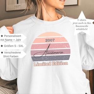 Gift 18th birthday girl personalized Limited Edition birthday shirt 18th birthday gift girlfriend gift for 18th birthday