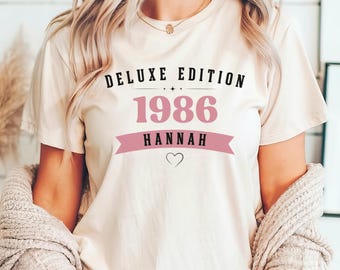 Personalized t-shirt gift for a woman's 40th birthday, best friend gift, colleague gift for a sister's 40th birthday