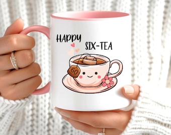 Gifts for a woman's 60th birthday – 60th birthday mug, personalized coffee mug as a birthday gift for women, stylish gift idea