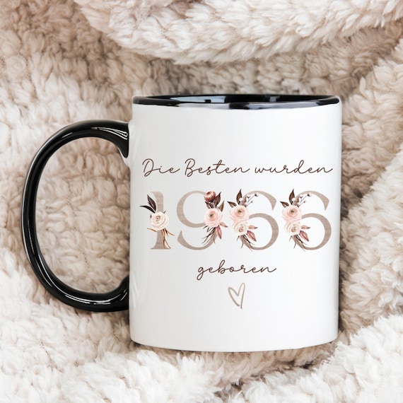 60 Geburtstag Frau Tasse, Geburtstagsgeschenk zum 60 für Frauen, personalisierte Kaffeetasse mit Name, liebevolle Geschenkidee Freundin Mama