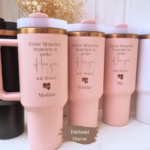 Farewell gift educator thermo mug personalized, gift educator with heart, thank you farewell educator educator cup thank you