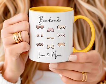 Personalized mug for best friend, bosom buddy, or friends - Friendship mug with names - Funny gift for friends