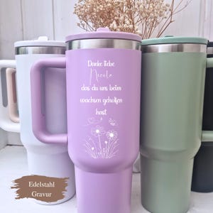 Educator with heart gift thermo mug personalized farewell gift educator thank you farewell thank you educator cup gifts