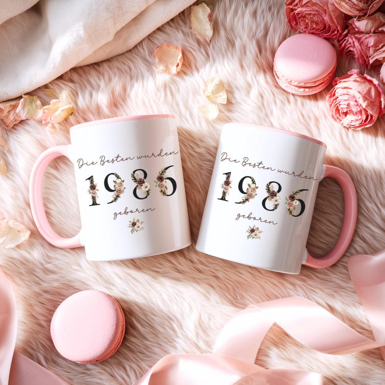 Birthday gift for her on her 40th birthday – Personalized coffee mug for women, timeless gift idea for girlfriend + family colleagues image 11
