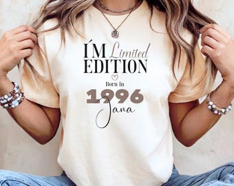 30th Birthday Shirt, 30th Birthday Shirt for Women, 30th Birthday T-Shirt – Personalized Birthday Gift for those born in 1996