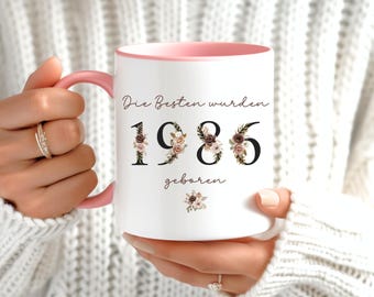 Geburtstagsgeschenk für sie zum 40. Geburtstag – Personalisierte Kaffeetasse Frau, zeitlose Geschenkidee für Freundin + Familie Kollegen