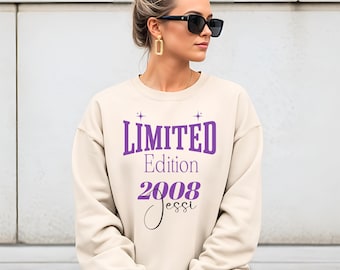 Gift for sister's 18th birthday – personalized sweatshirt for young woman – original birthday gift for girl's 18th.