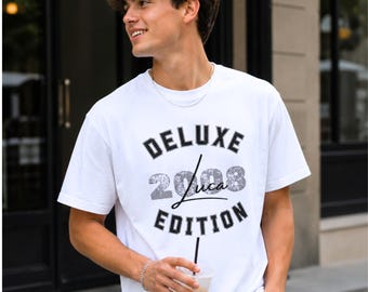 Personalized 18th Birthday T-Shirt for Boys – Gift for Son's 18th Birthday, Born in 2008, Limited Edition, Birthday Gift for Men