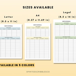 Debt Snowball Tracker Printable Snowball Debt Method Worksheet Chart ...