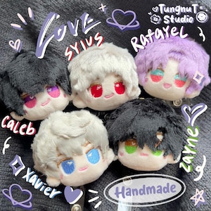 Peluche Love and Deepspace, Cute Love and Deepspace 6 cm fait main, Sylus, Xavier, Zayne, Rafayel, Caleb, porte-clés, enrouleur pour badge