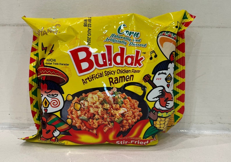 Buldak Stir Fried Spicy Ramen Individual Package - Etsy Canada