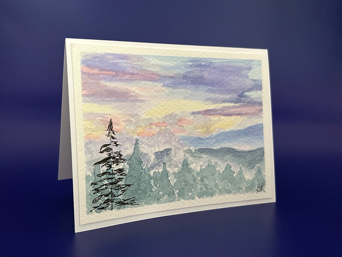 Original Art Watercolor Cards - Etsy