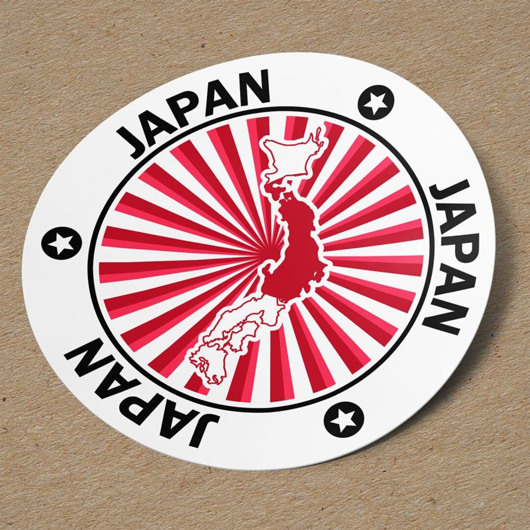 Japan Sticker Vintage Waterproof for Laptop, Car, Book, Water Bottle ...