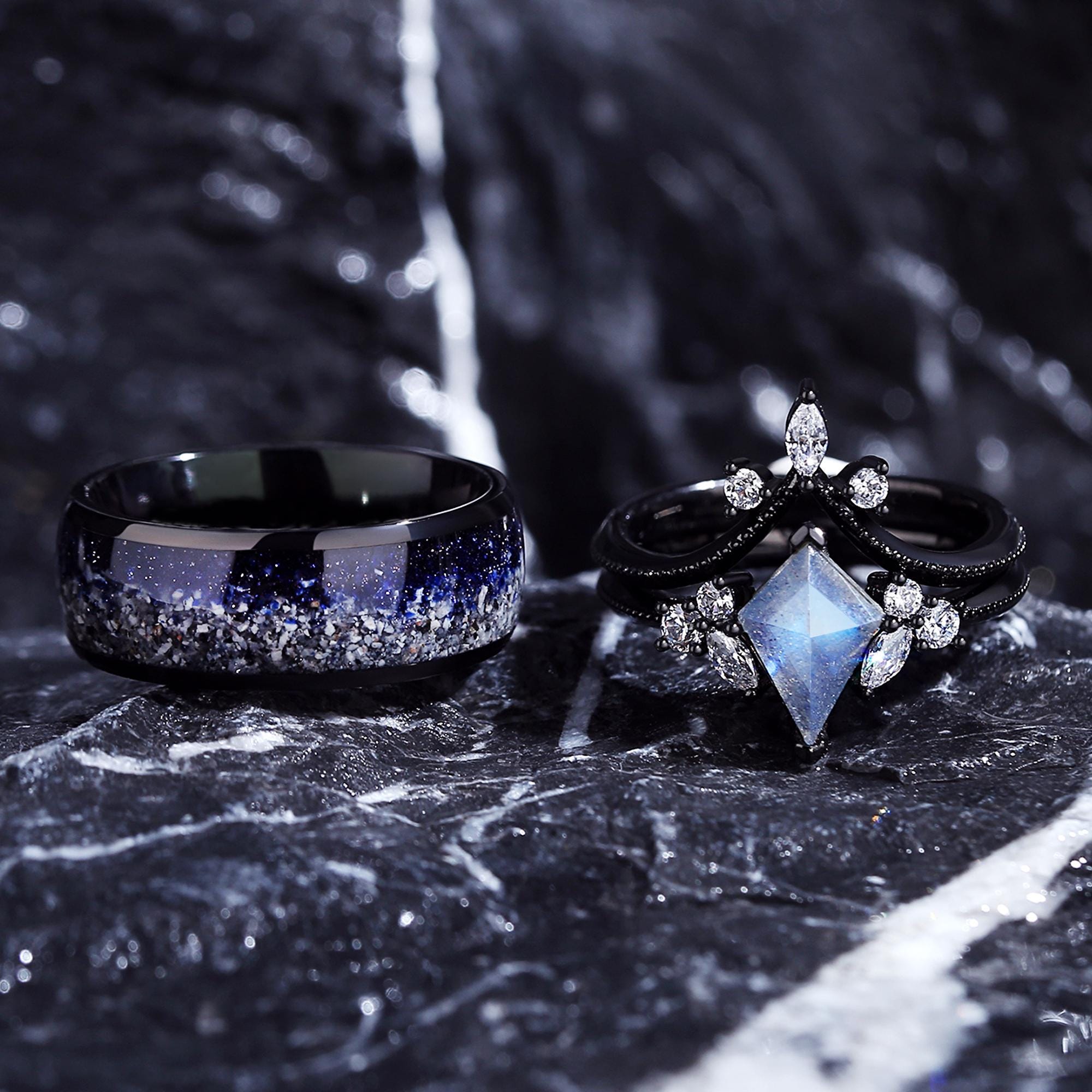 thumbnail image 2 of Analogue Glow In The Dark Ring - Karen Handmade 2 of 14