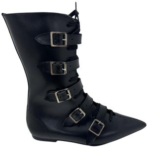 Louie - 5 Buckle Lace up Pike Boot