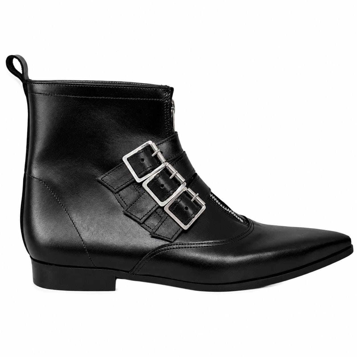 Jace - 3 Buckle Winklepicker Boot - Etsy