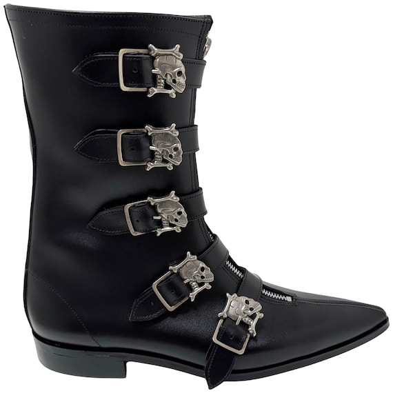 Gabrielle Skull Buckle Winklepicker New Zealand