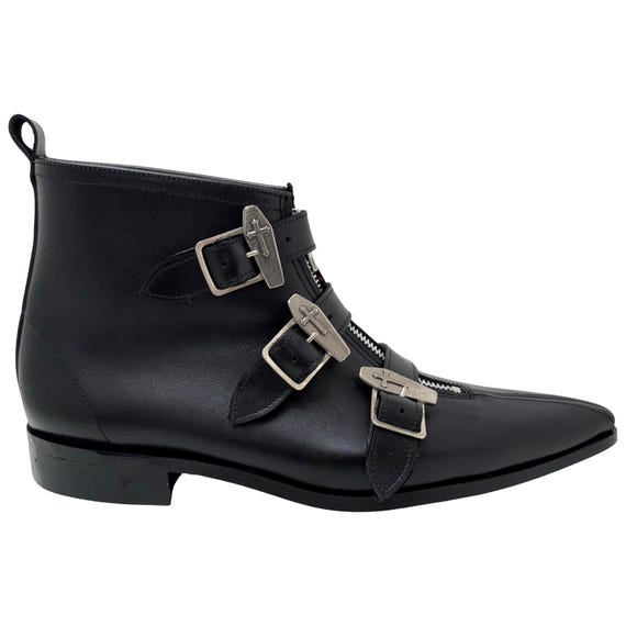 Mens Winklepicker Coffin Heel Pointed Toe Boots WARLOCK-70 Men main image 2