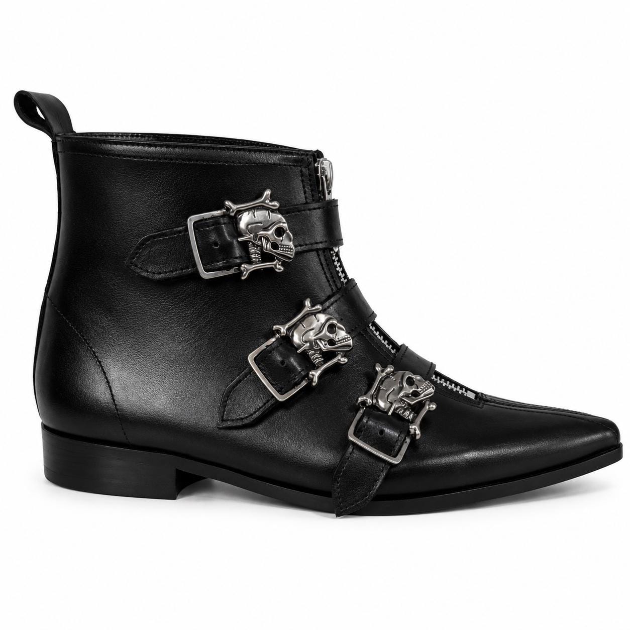 Thea - 3 Skull Buckle Winklepicker - Etsy