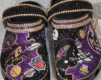 Custom football crocs