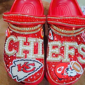 Custom football crocs