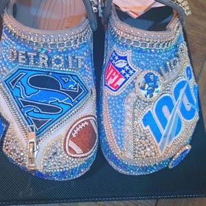 Custom football crocs