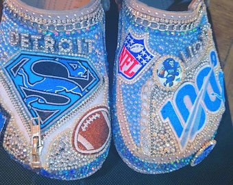 Custom football crocs