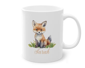 Personalisierte Tasse - Waldtiere - Fuchs