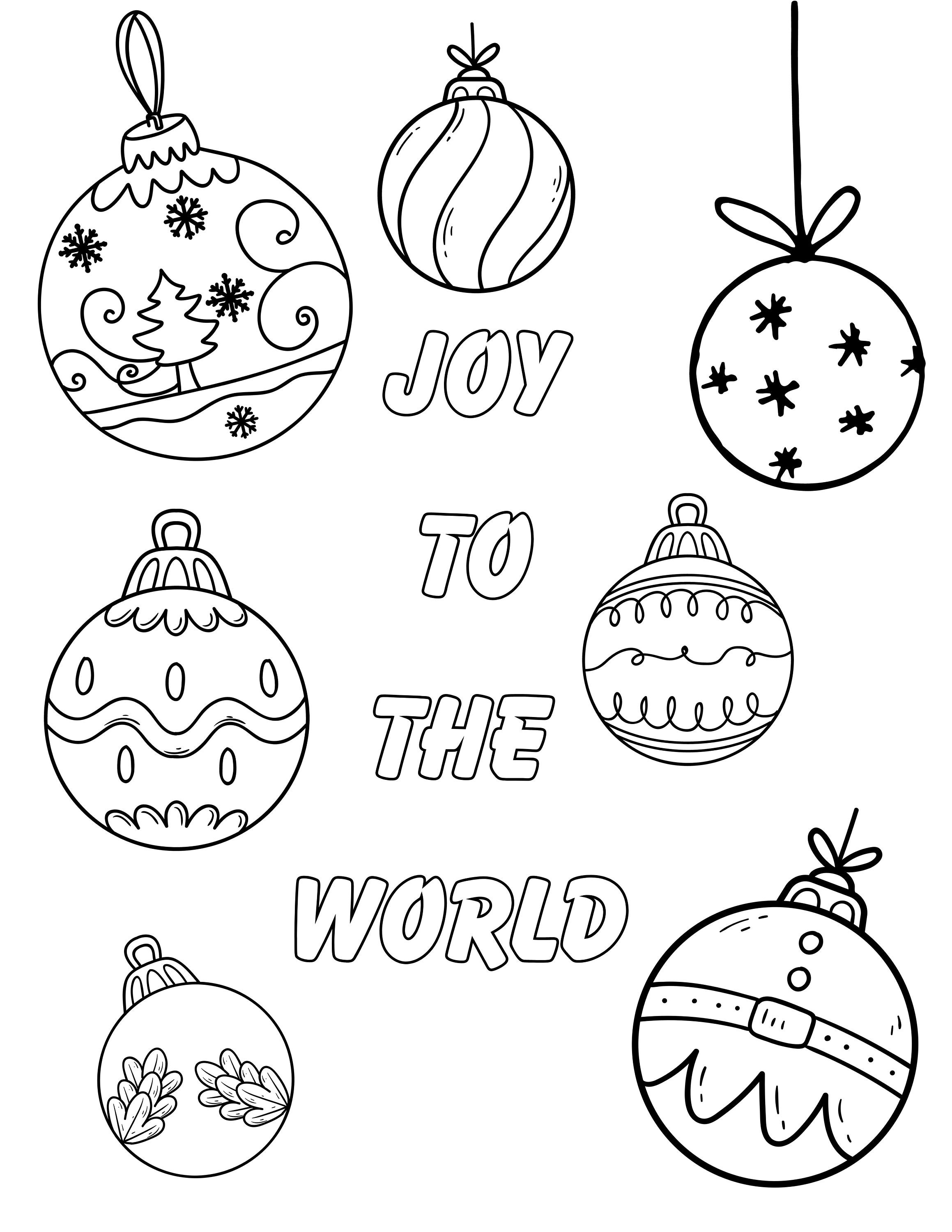 Christmas Coloring Pages Five Printable Coloring Pages Kids Christmas ...