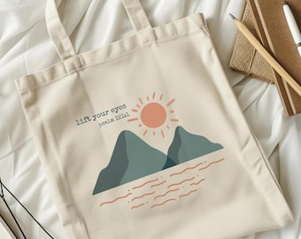 Faith Canvas Tote Bag: Christian Scripture Gift