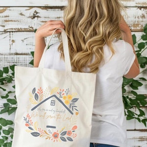 Faith Tote Bag Christian Tote Bag Canvas Gift Religious Gift Scripture Gift Bible Verse Christian Girl Gift Church Gift School Tote Shopper