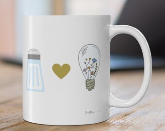 Salt And Light Christian Coffee Mug, Matthew 5 Inspirational Bible Verse