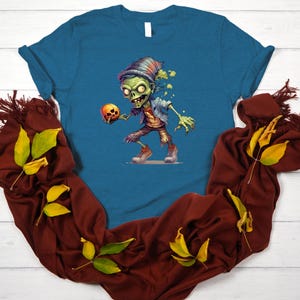 Halloween Costume Creepy Undead Horror Monster - Ideal T-Shirt for Horror Fans - Unique Gift Idea - Comic Zombie Tee - Vibrant Undead Shirt