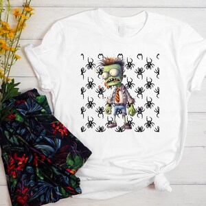 Zombie T-shirt - Perfect Halloween Outfit for Monster Enthusiasts - Creepy Horror Tee - Zombie Hunter Gift - Zombie Lover Gift - Horror Tee