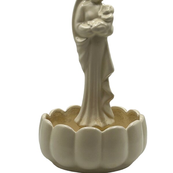 Vintage Haeger USA Ceramic Pottery Madonna Child Planter Mary Jesus Statue 10”