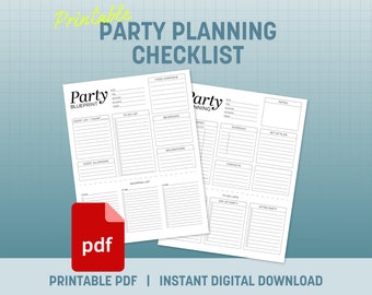 Checkliste Party-Planung: Event-Planer zum Ausdrucken (PDF)