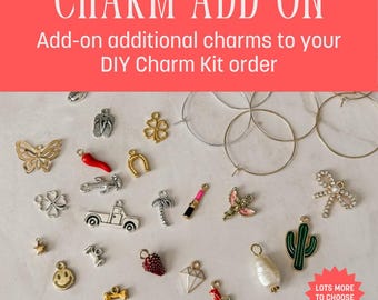 Wine Charm Add-On: DIY Charms for Custom Wine Glass Kit