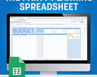 Party Planning Template: Google Sheets Event Planner (Digital Download)