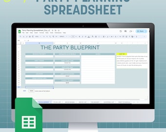 Party-Planung / Party-Planung: Budget, Gästeliste, Ablaufplan ( Google Sheets )