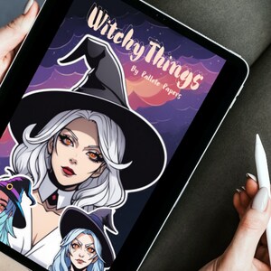 Witchy Things coloring book- coloring book, coloring book for adults, coloring books for children, scary and cute coloring pages, halloween