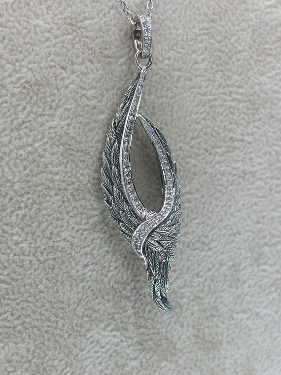 Vintage Angel Wings Necklace - image 2