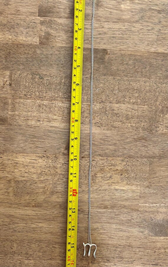 Vintage Tiffany Initial “M” Statement Necklace - image 7