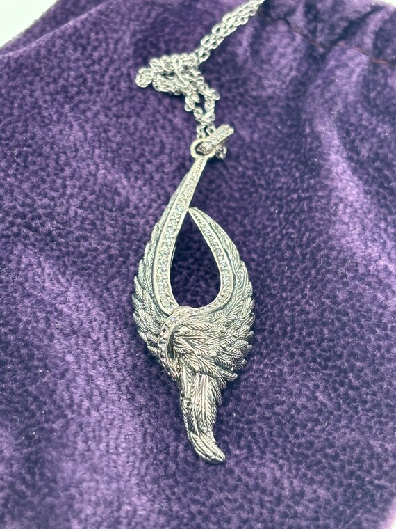 Vintage Angel Wings Necklace - image 7