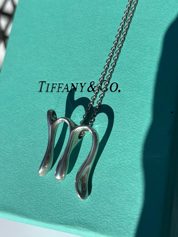 Vintage Tiffany Initial “M” Statement Necklace - image 5