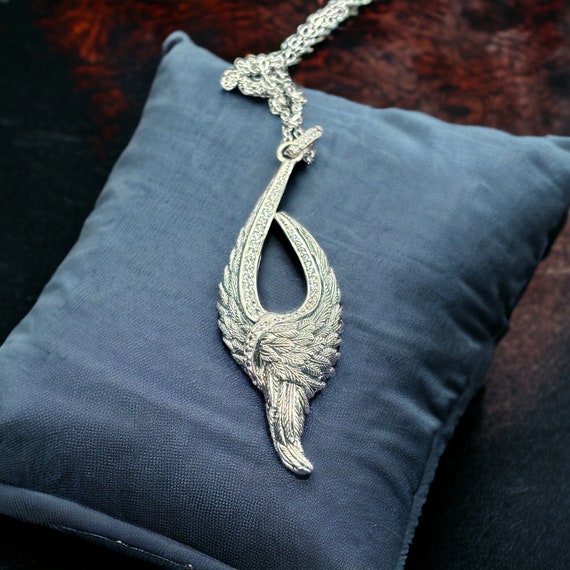 Vintage Angel Wings Necklace - image 1