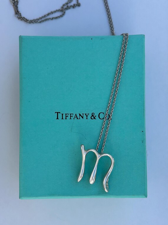 Vintage Tiffany Initial “M” Statement Necklace - image 6