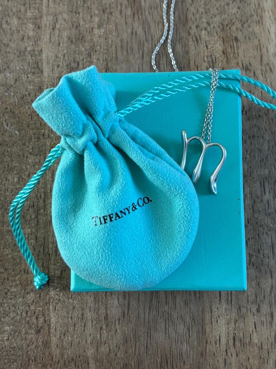 Vintage Tiffany Initial “M” Statement Necklace - image 1