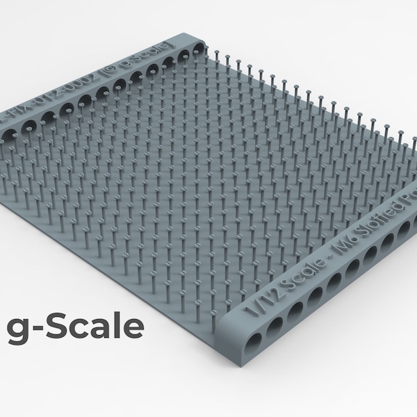 1/12 Scale M6 Slotted Pan Heads (No Washer) – 400-Off Raft- STL Digital download