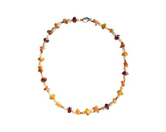 Collier de perles fantaisie féerique, cottagecore, fantaisie, année 2000, champignon, perles d'eau douce
